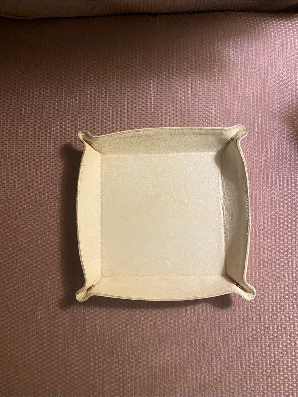 Clare V. Beige Leather Tray